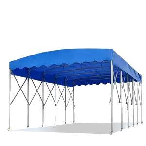 Push-pull retractable tent