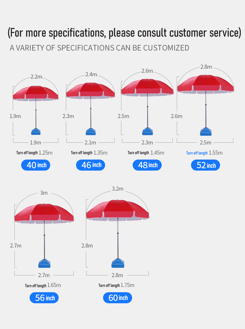 outdoor Umbrella Size
