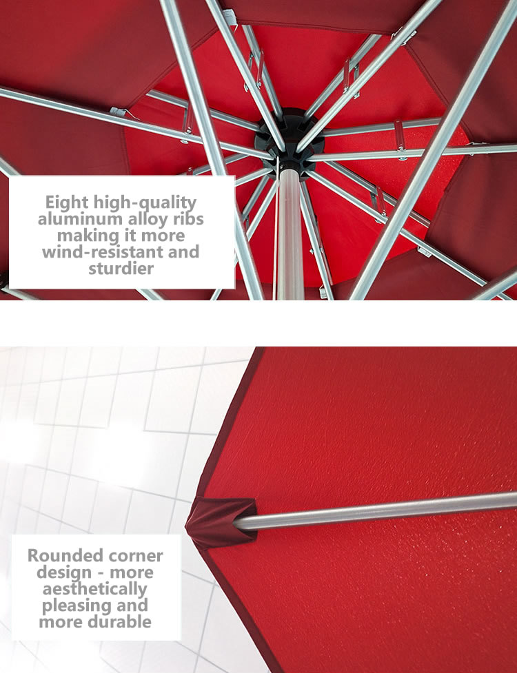Aluminum alloy umbrella ribs